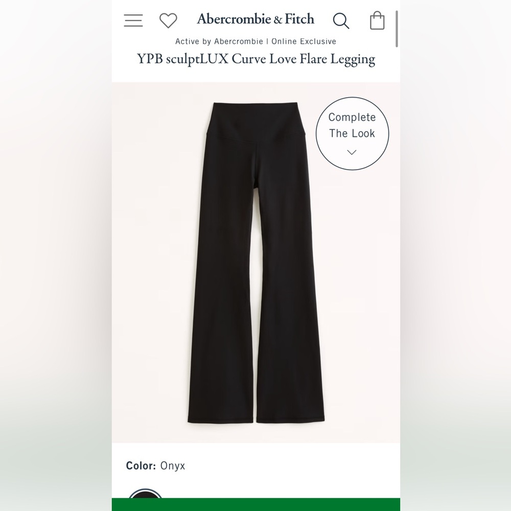 Abercrombie & fitch YPB flared leggings medium short length
